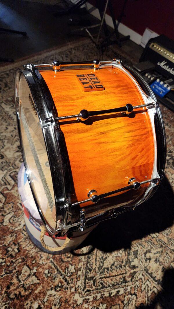 14x8.5" Monkey Puzzle Stave Snare Drum - Image 4